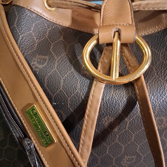 Dior Elegant Brown and Tan Designer Bucket Bag main image 13